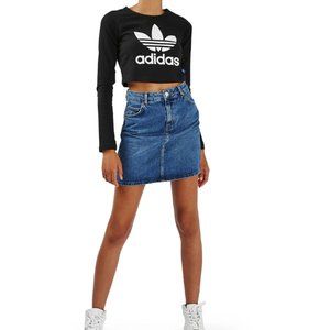 Topshop Moto High Rise Denim Skirt